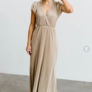 Athena Gold Maxi Dress